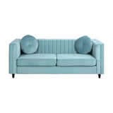 Asher 3 Seater Pastel Green Velvet Sofa